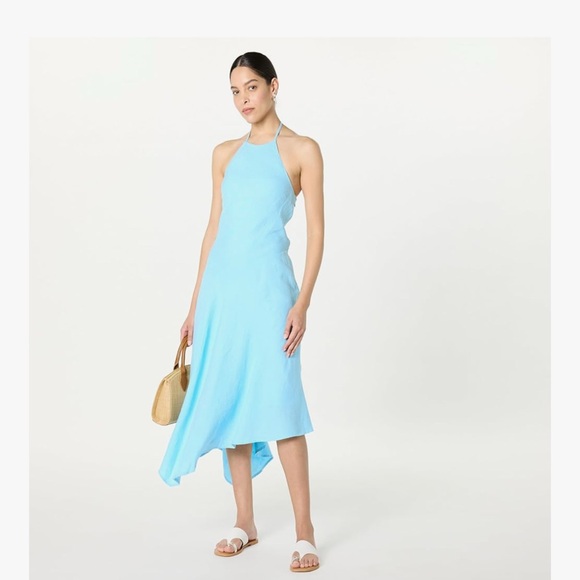 Linen Maxi Ciga Halter Dress - Picture 4 of 9
